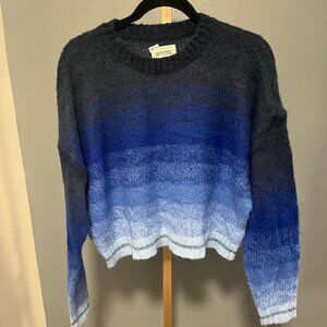 American Eagle Outfitters Blue Ombré Sweater Size Medium